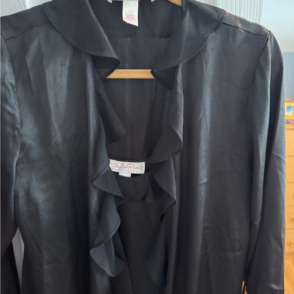 NWOT, GORGEOUS, Oscar de la Renta-Fine Label Black Nightgown & Robe. NEVER WORN - Picture 10 of 16